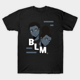 Anime Style Black Lives Matter T-Shirt